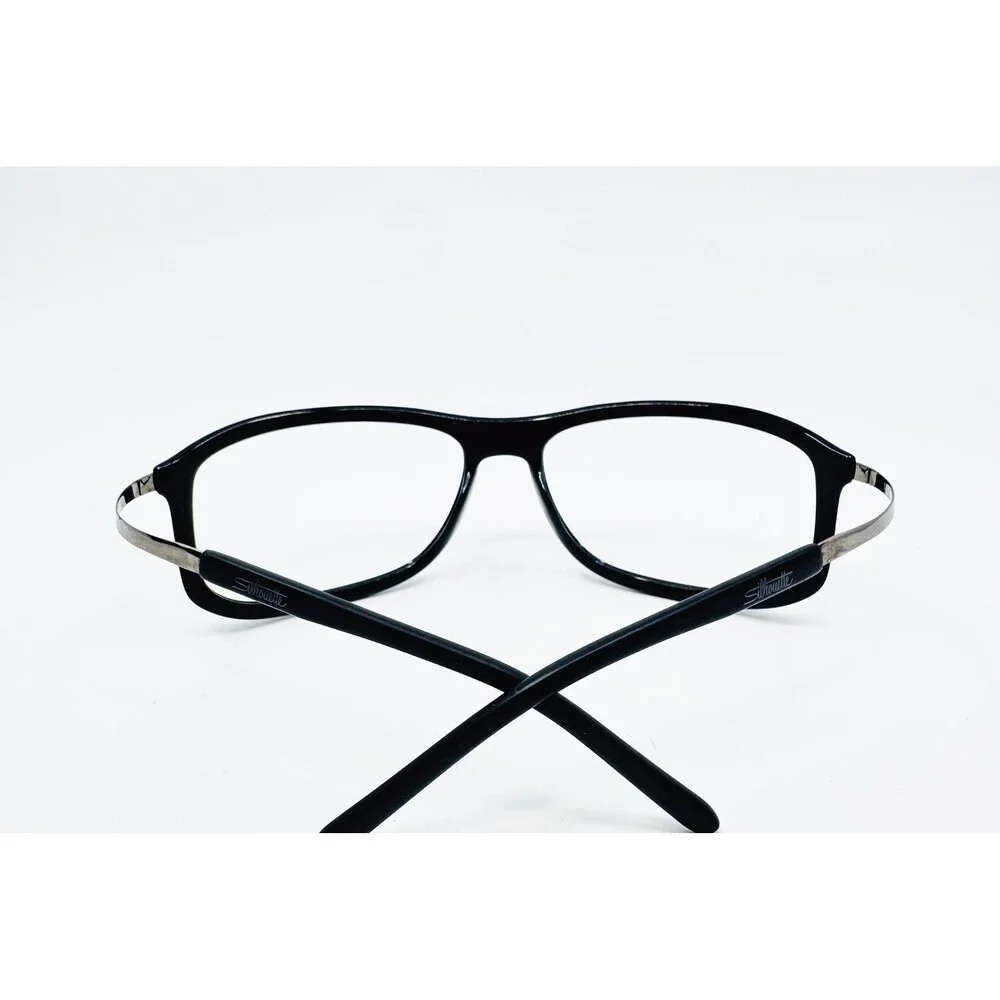 Silhouette Eyeglass Frames Black Full Rim Rectangle M 1904 20 6052 54-15 135